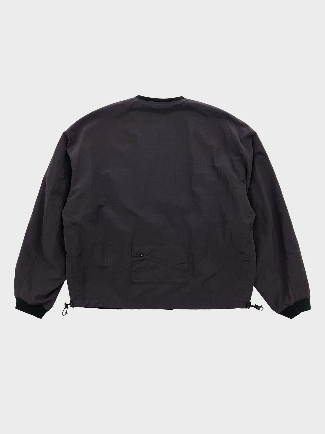 Dulcamara / リップストップバックポケットZipブルゾン (BLACK)