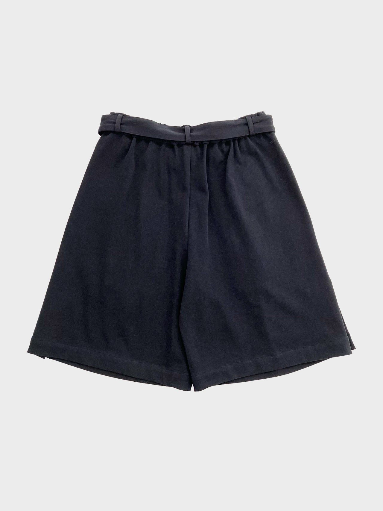 VOAAOV / JERSEY BELTED SHORT PANTS (BLACK)