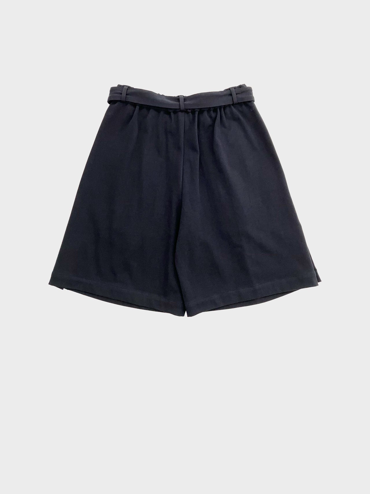 VOAAOV / JERSEY BELTED SHORT PANTS (BLACK)