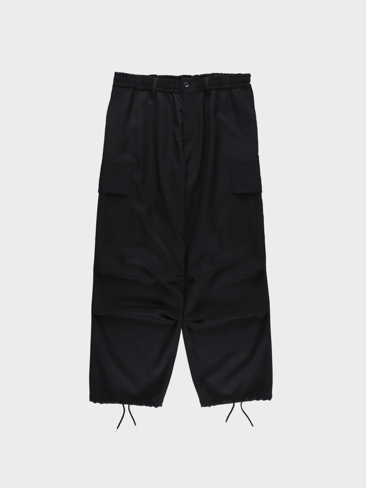 【12月20日(土)販売開始】Sulvam / GABARDINE CARGO BONDAGE PANTS (BLACK)