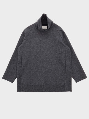 VOAAOV / COMPRESSED WOOL TURTLE NECK (GRAY)