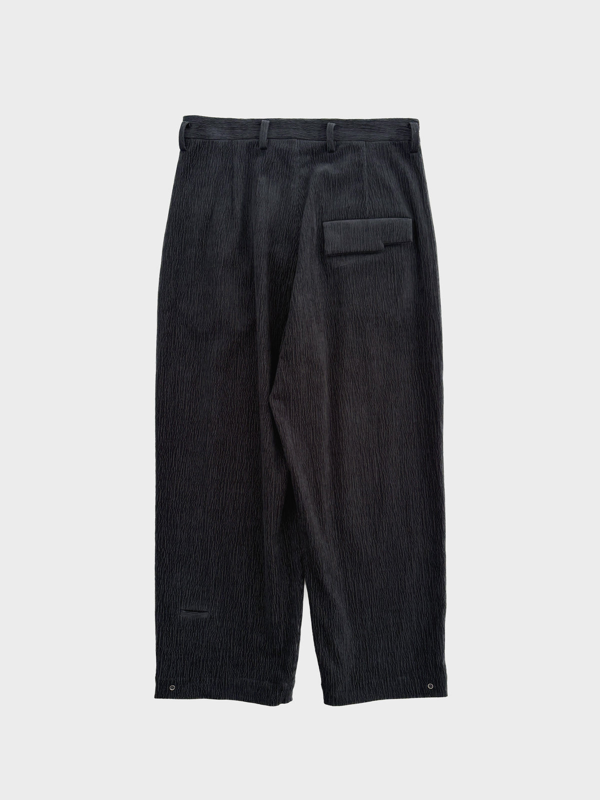 Dulcamara /  バークコーデュロイヘムタックPT (BLACK)