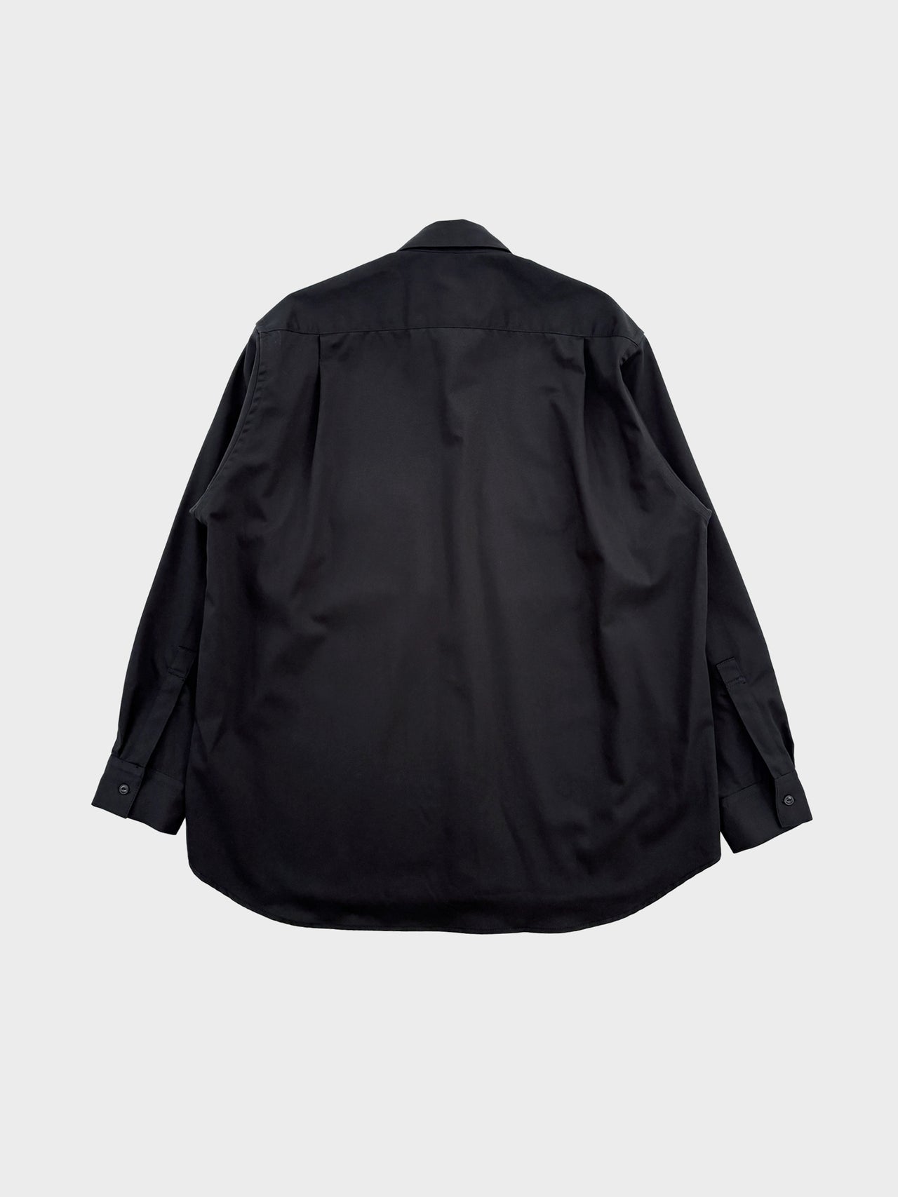 VOAAOV / COTTON TWILL SHIRT (BLACK)