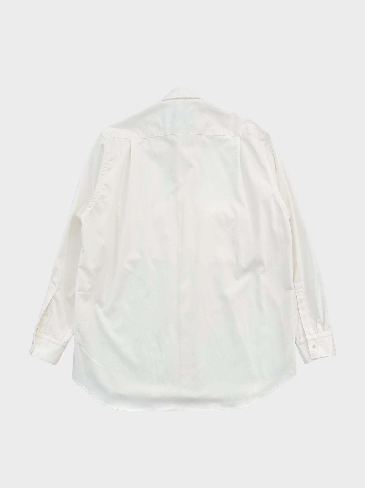 VOAAOV / COTTON TWILL SHIRT (WHITE)