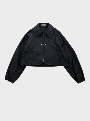 NTN / CROPPED ZIP UP BLOUSON (BLACK)