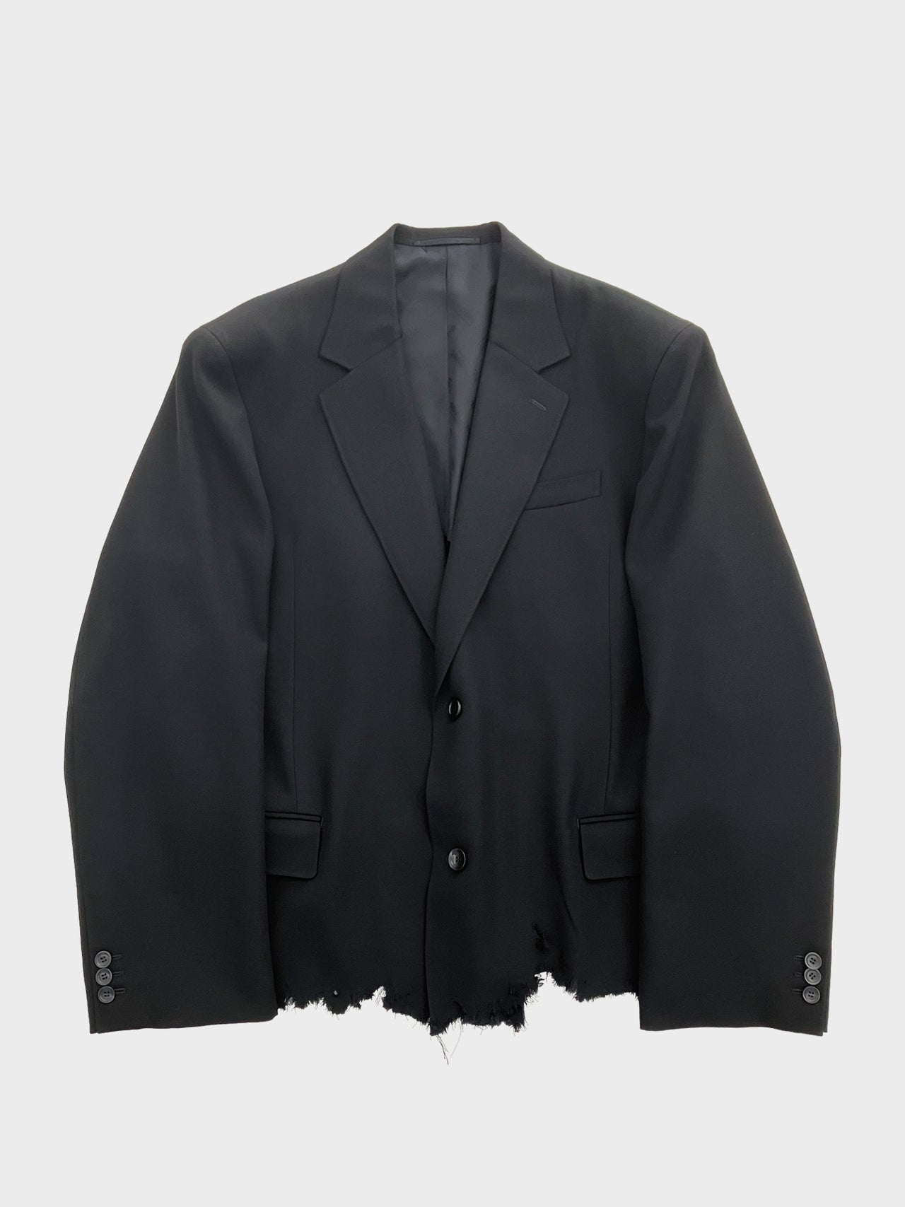 doublet / CUT-OFF OVERSIZED TAILORED JACKET (BLACK)