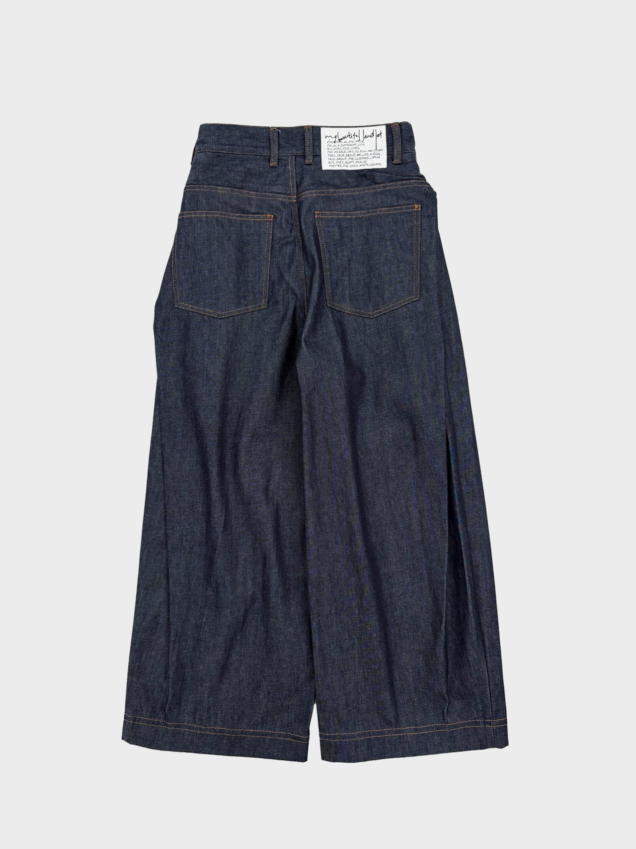 my beautiful landlet / RIGID DENIM PANTS (INDIGO)