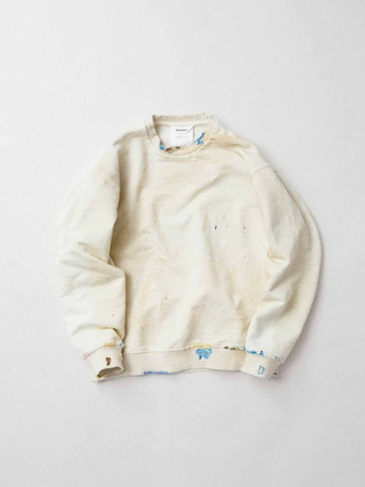 【8/28(金)12:00発売】DIGAWEL / DISTRESSED SWEATSHIRT (CREAM)