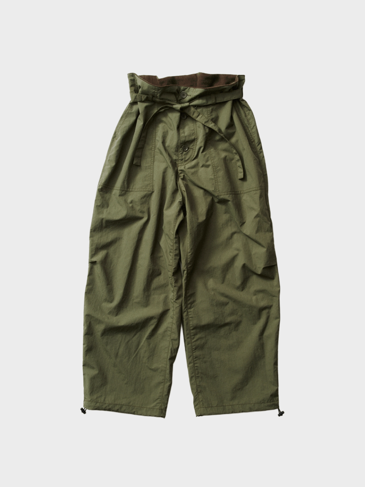 DIGAWEL / HIGH-WAISTED PANTS (KHAKI)