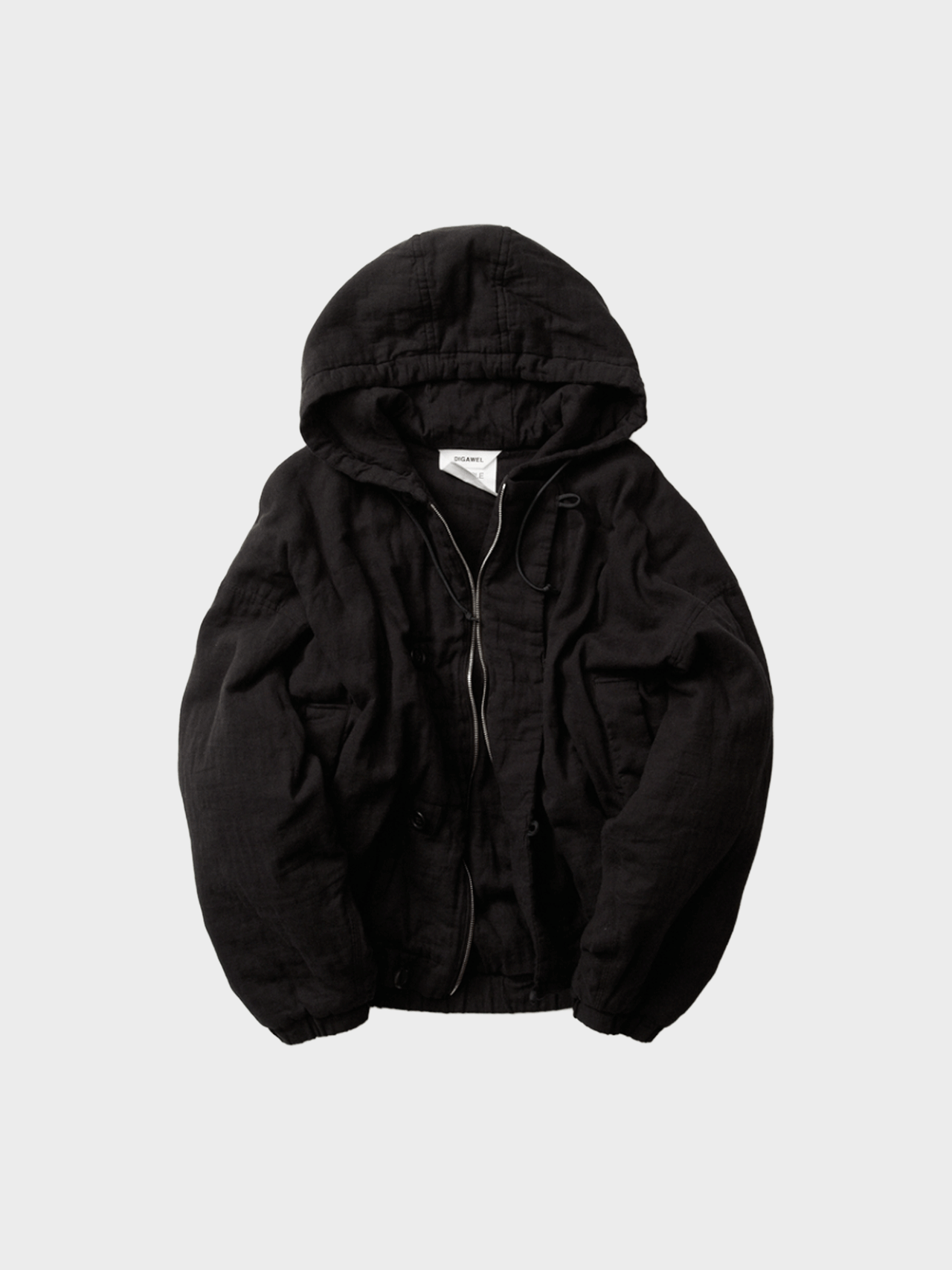 DIGAWEL / GAUZE BLOUSON (BLACK)