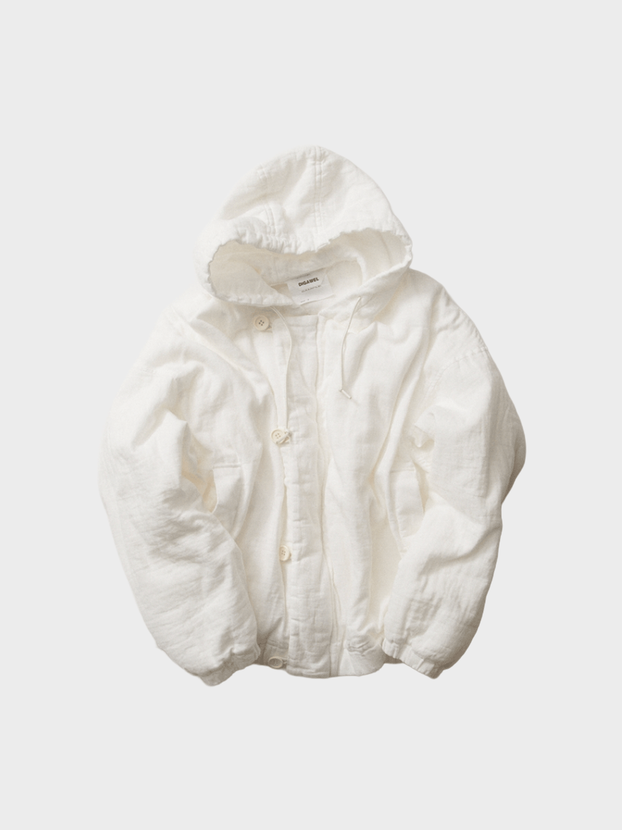 DIGAWEL / GAUZE BLOUSON (WHITE)