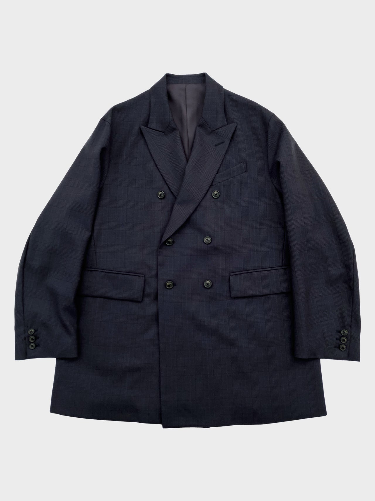 URU / DOUBLE BREASTED JACKET (CHARCOAL)