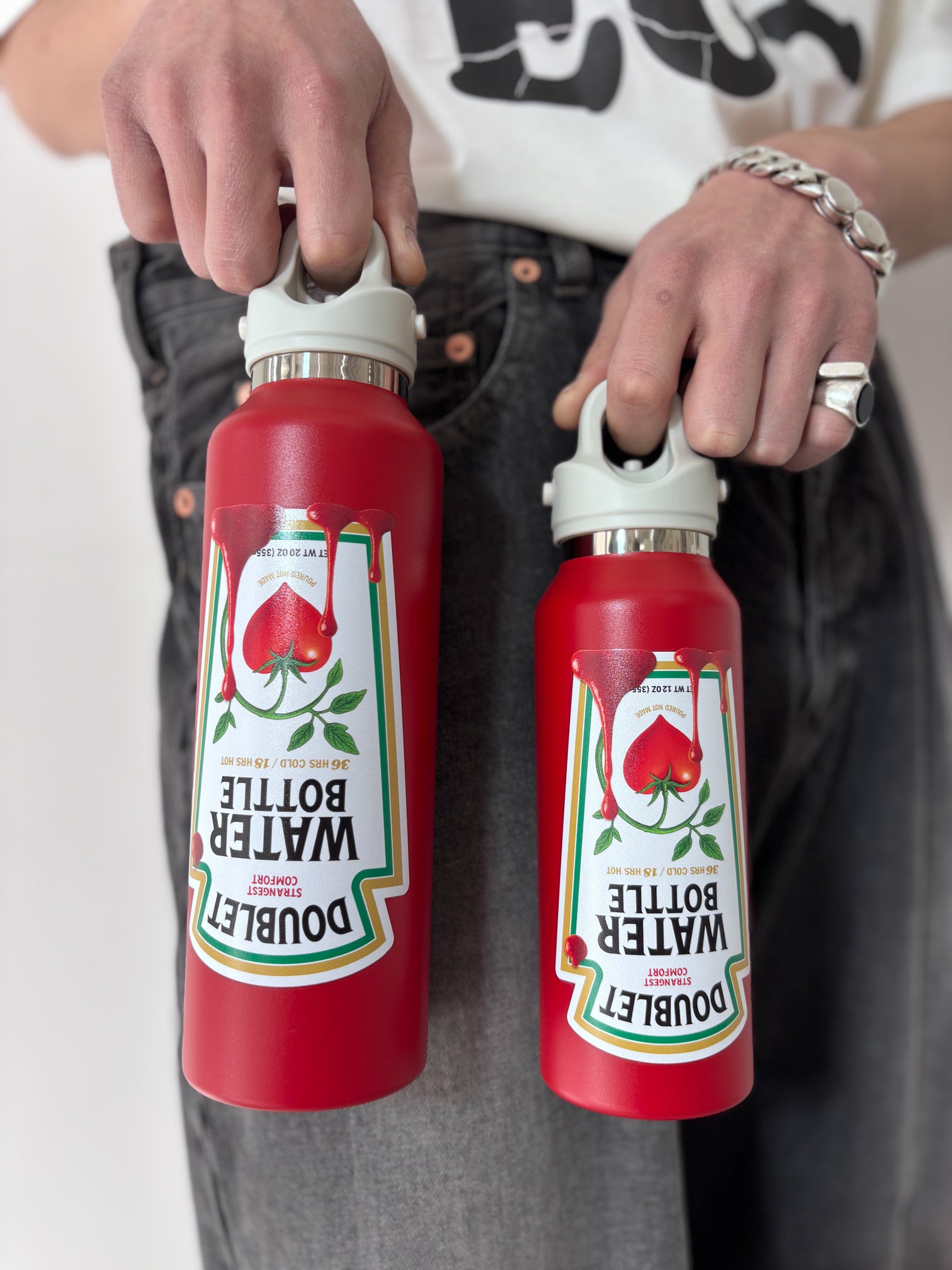 doublet / FRIDGE STYLE WATER BOTTLE SMALL (KETCHUP)