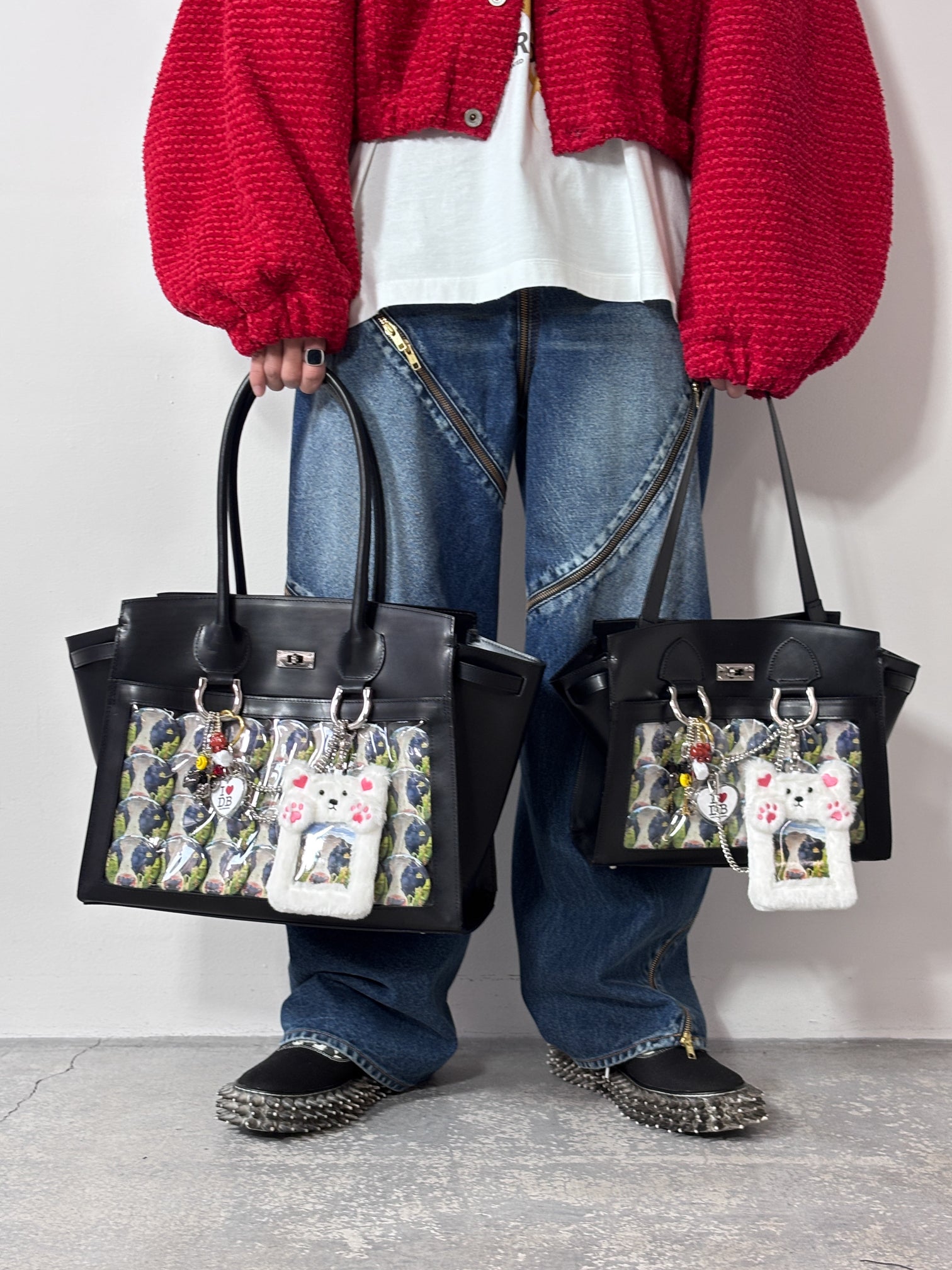 doublet / LEATHER“ITA”SHOULDER BAG (BLACK)