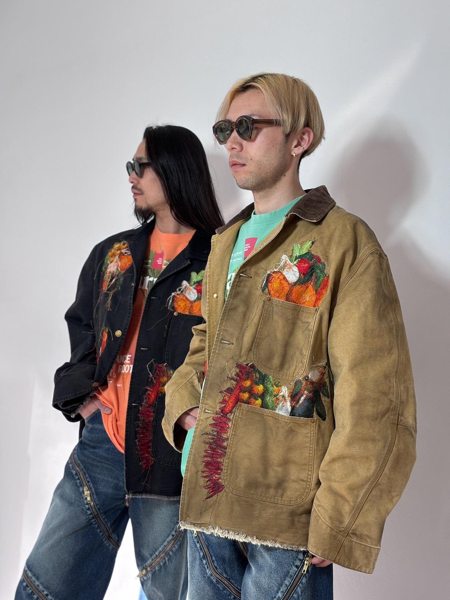 doublet / VEGETABLE EMBROIDERY WORK JACKET (BEIGE)