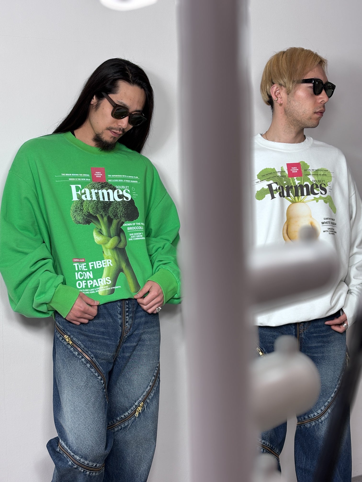 doublet / FARMS MAGAZINE COVER SWEAT (WHITE)