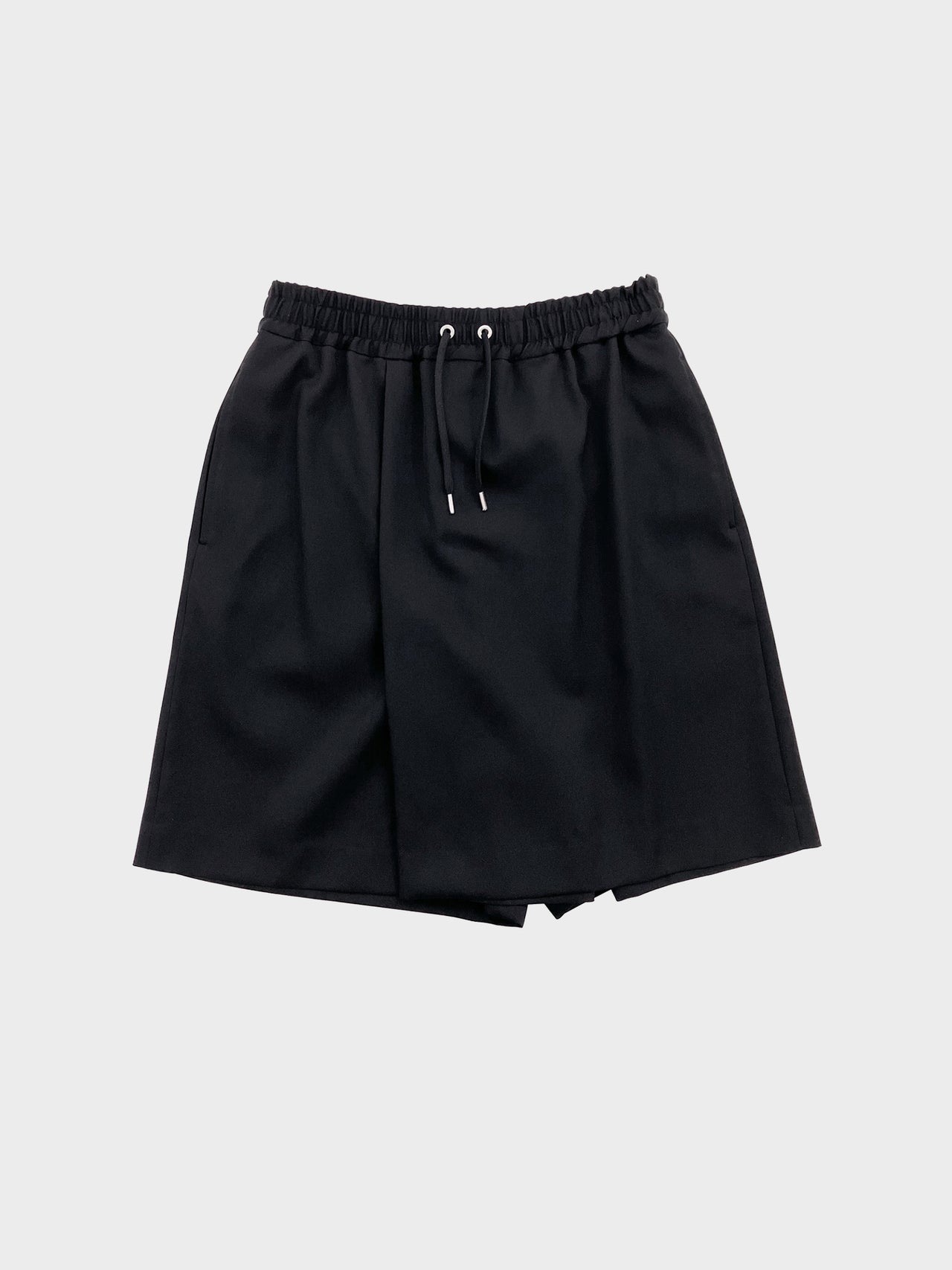 FUMITO GANRYU  / FISHERMAN SHORT TROUSERS (BLACK)