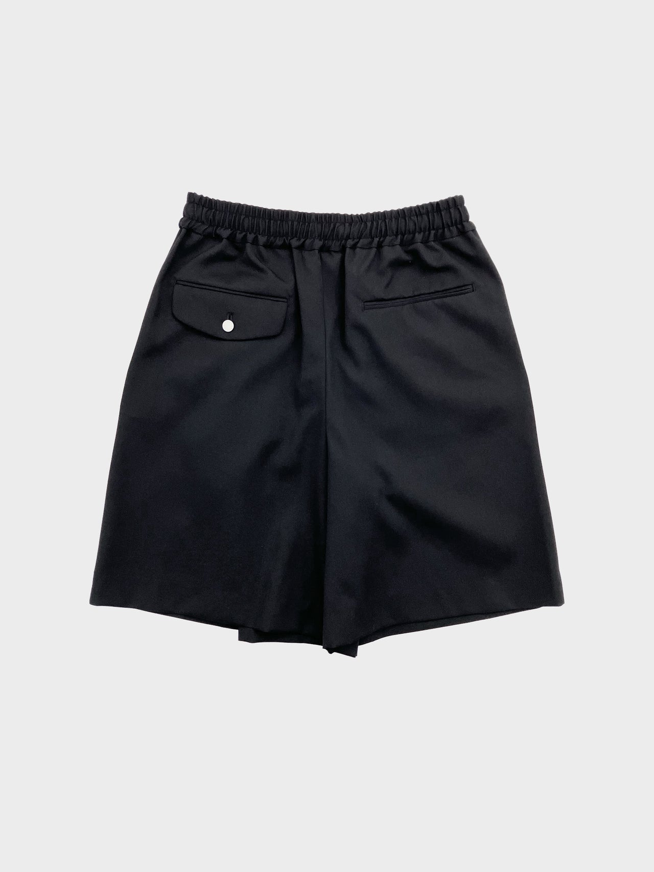 FUMITO GANRYU  / FISHERMAN SHORT TROUSERS (BLACK)