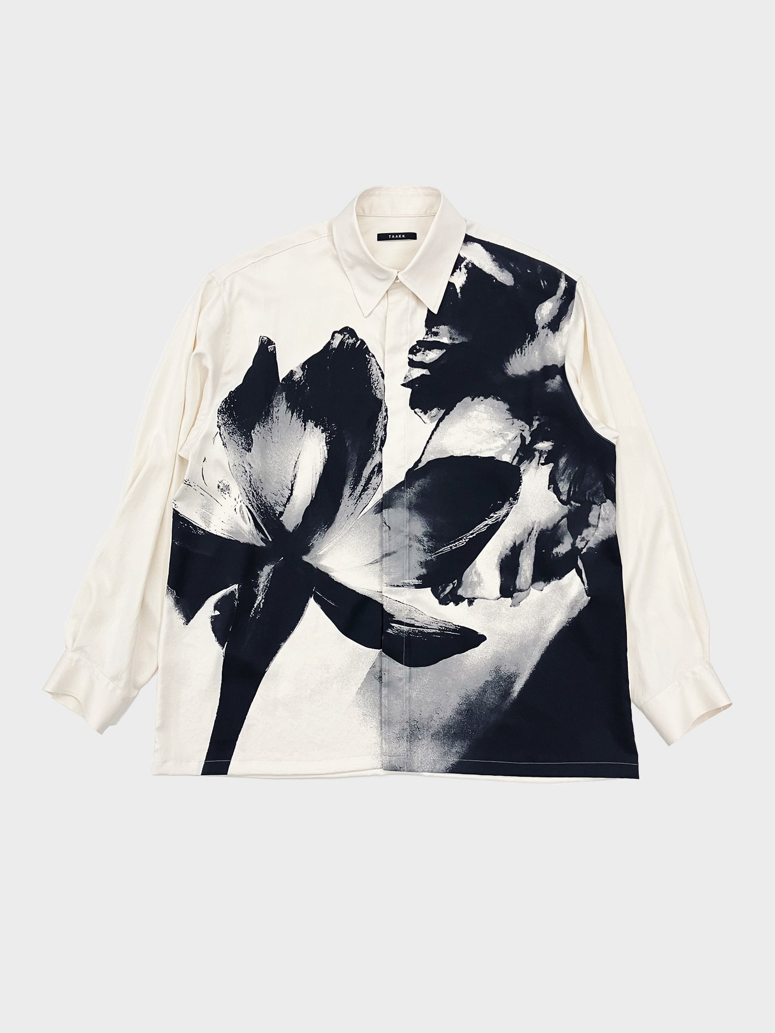 TAAKK / FLOWER PRINT SHIRTS (WHITE)