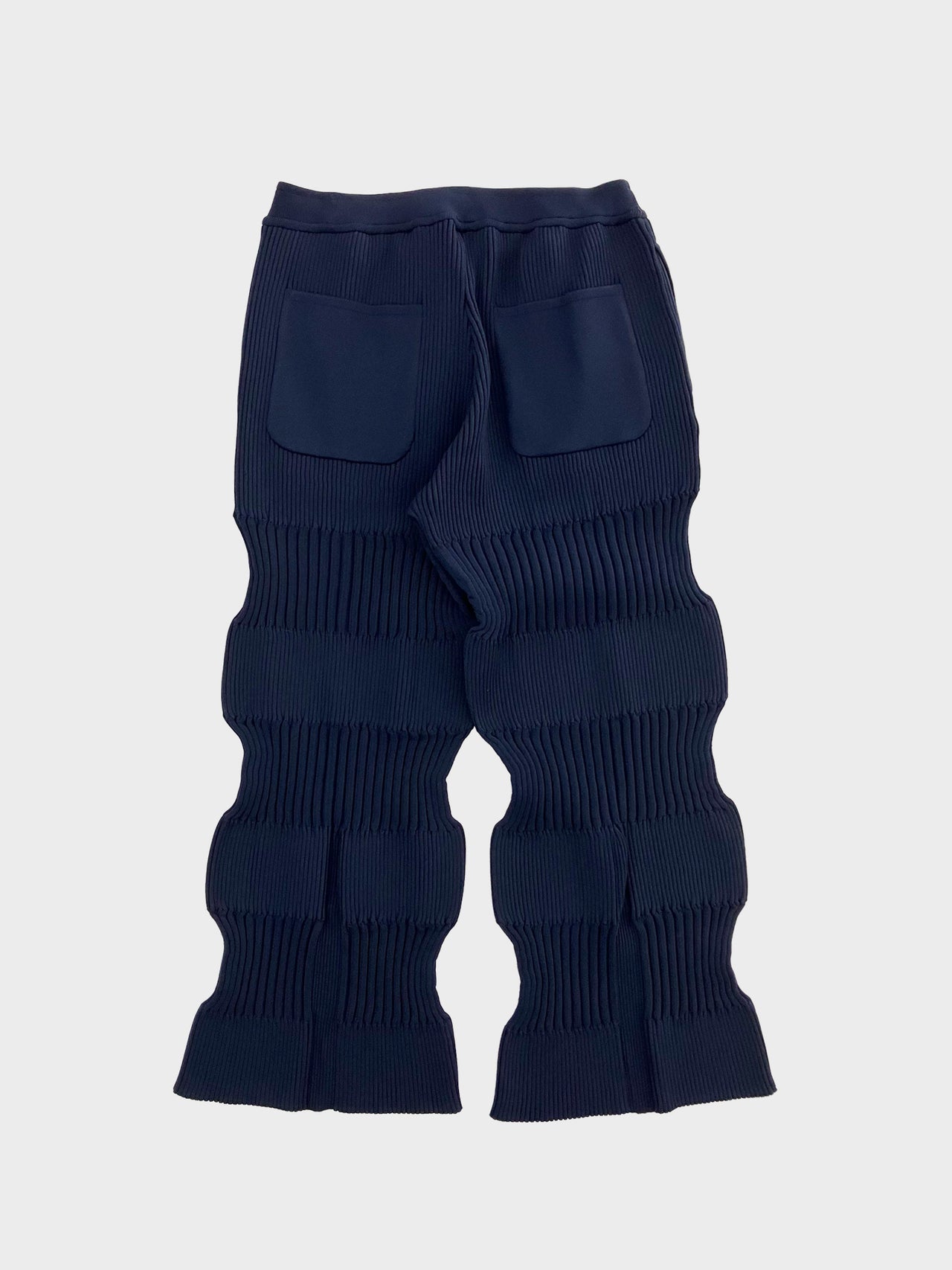 CFCL / FLUTED STRAIGHT PANTS (NAVY)