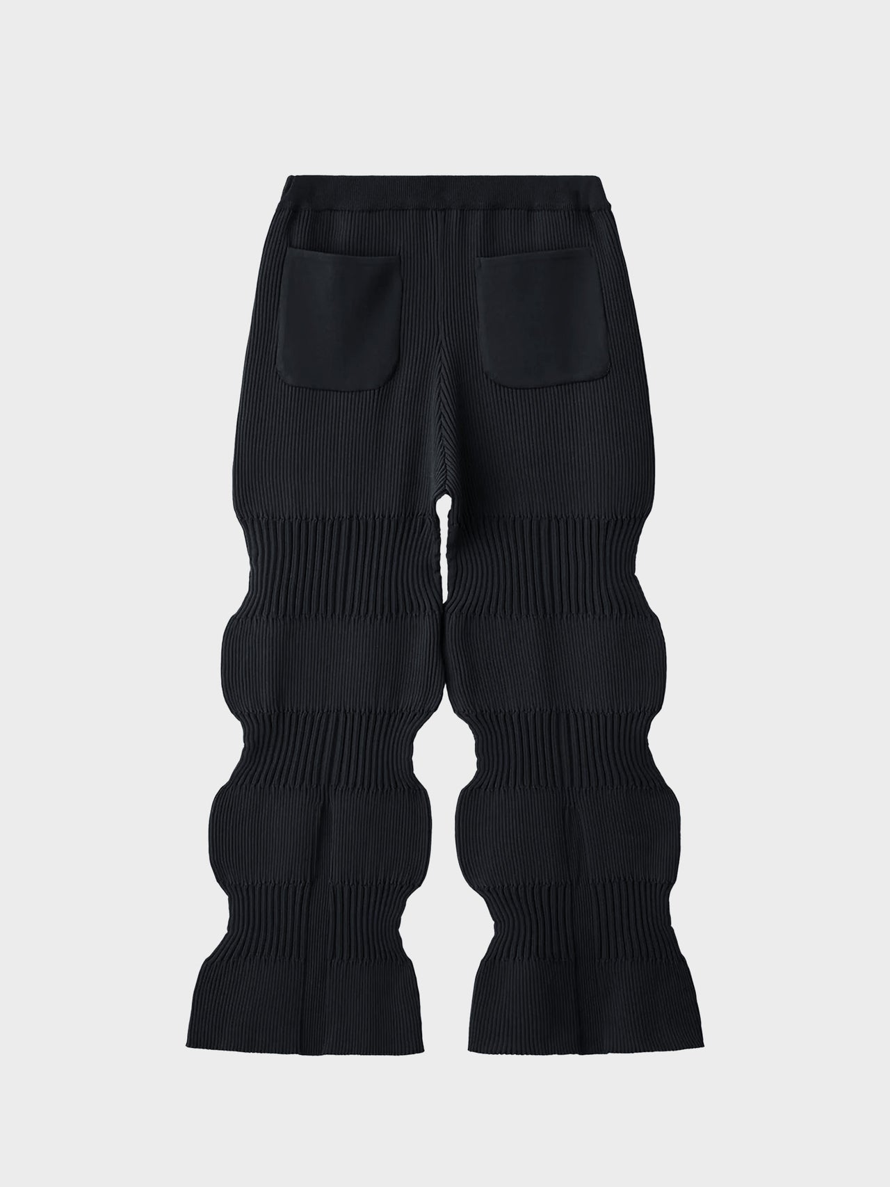 CFCL / FLUTED STRAIGHT PANTS (BLACK)