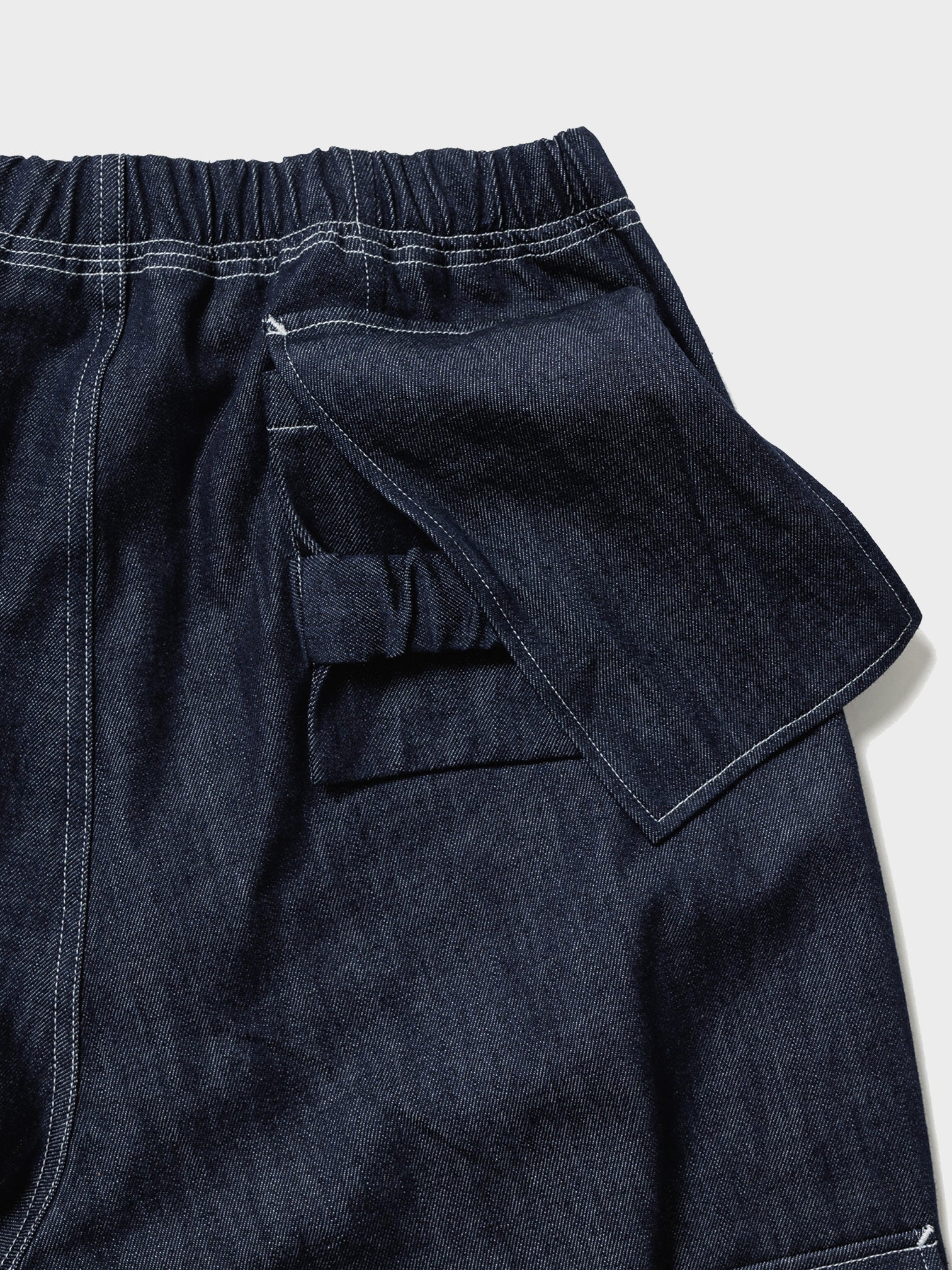 Sasquatchfabrix. / UTILITY FULL FLAP DENIM PANTS (INDIGO NAVY)