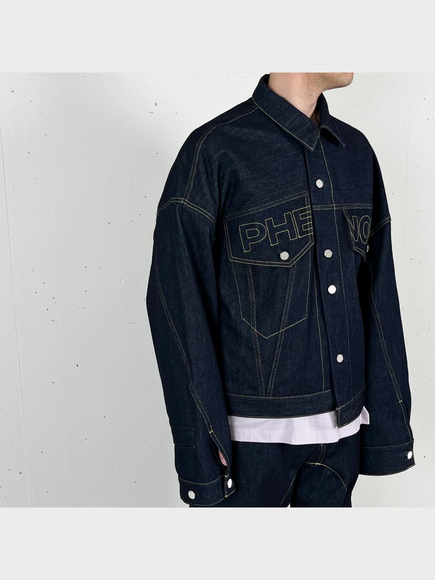 PHENOMENON by FUMITO GANRYU / GRAFFITI DENIM JACKET (INDIGO)