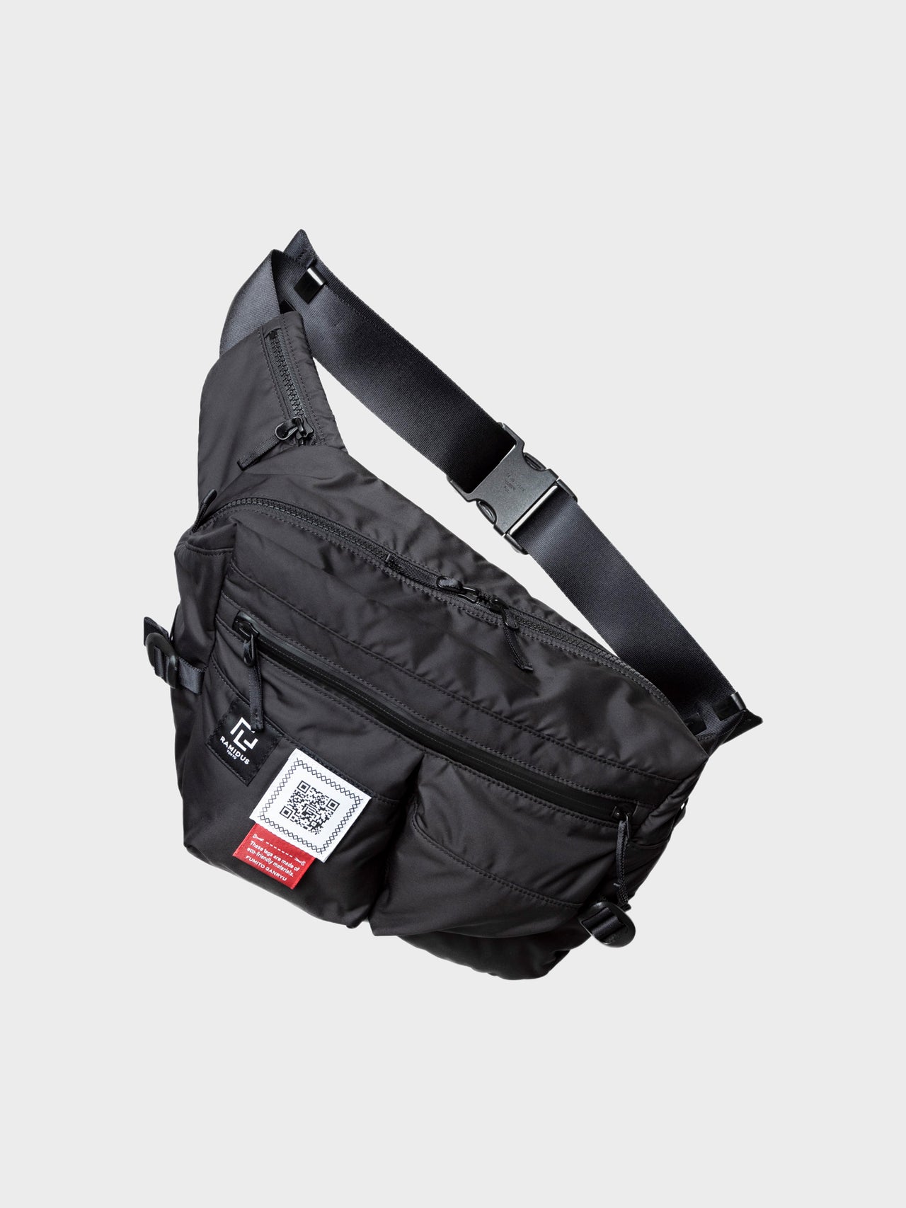 FUMITO GANRYU × RAMIDUS / graffiti waist bag (BLACK)