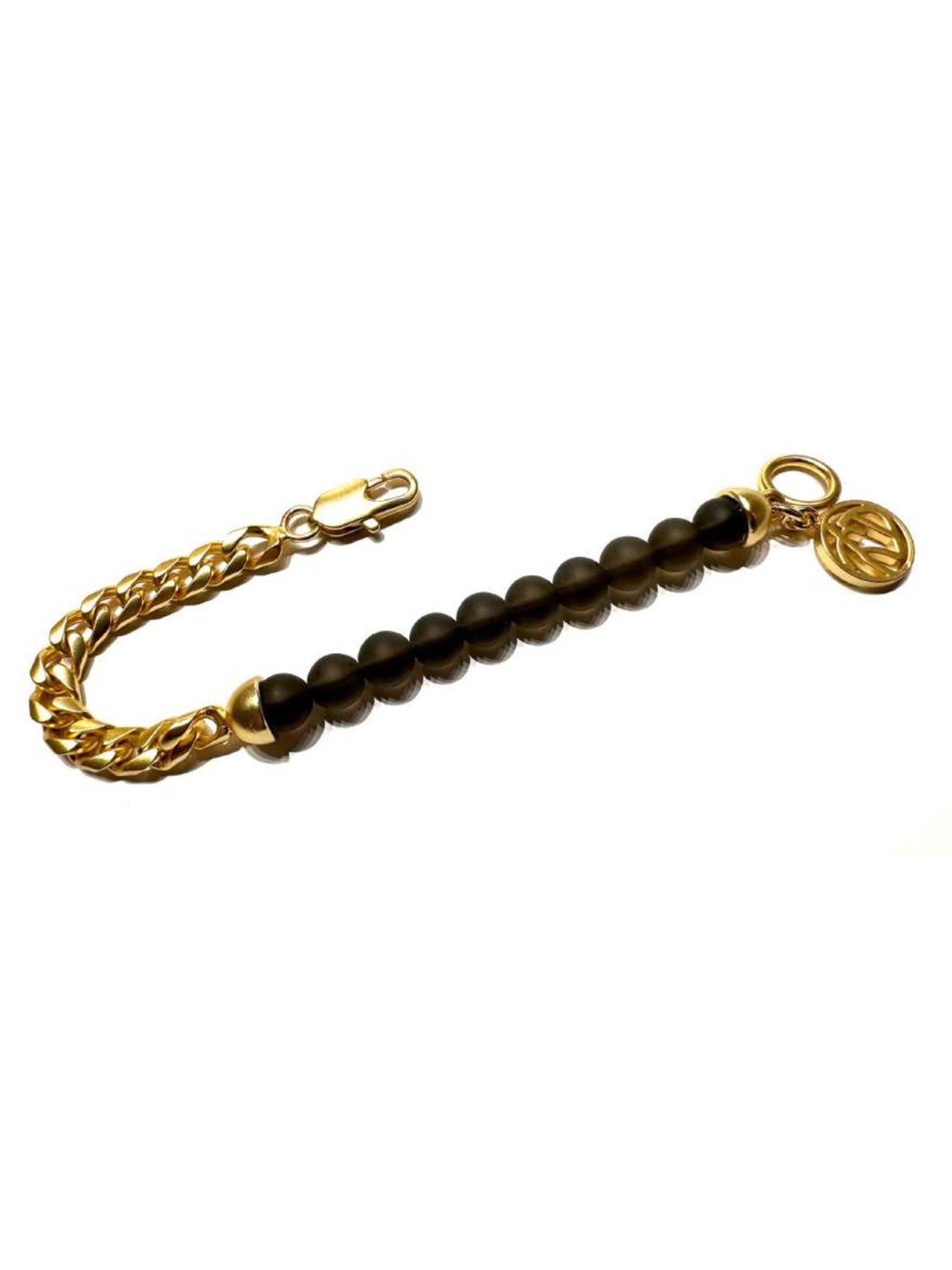 SOSHIOTSUKI / HALF JUZU BRACELET (GOLD × BROWN)