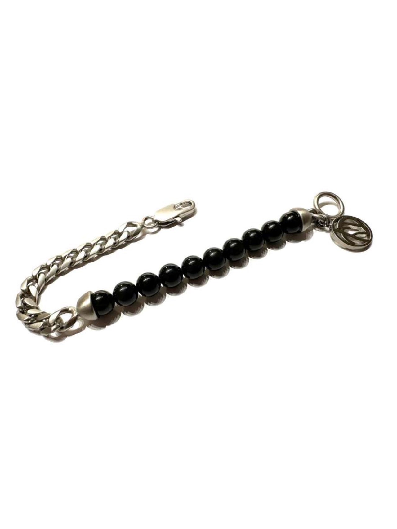 SOSHIOTSUKI / HALF JUZU BRACELET (SILVER × BLACK)