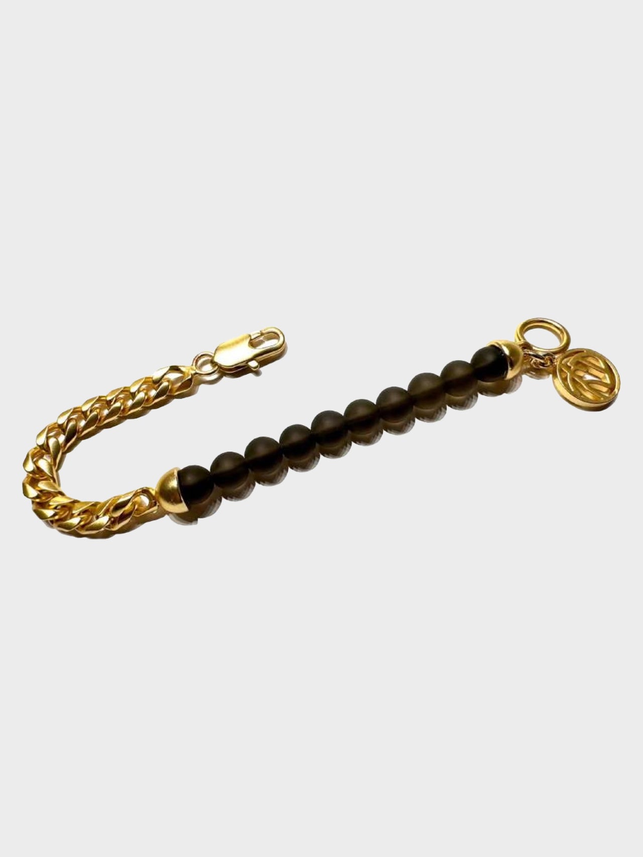 SOSHIOTSUKI / HALF JUZU BRACELET (GOLD × BROWN)