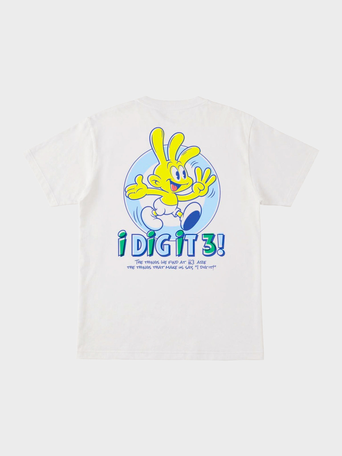 HELS × iii3 / i DiG iT 3! T-SHIRT(16th Anniversary Limited)(WHITE×BLUE×GREEN)