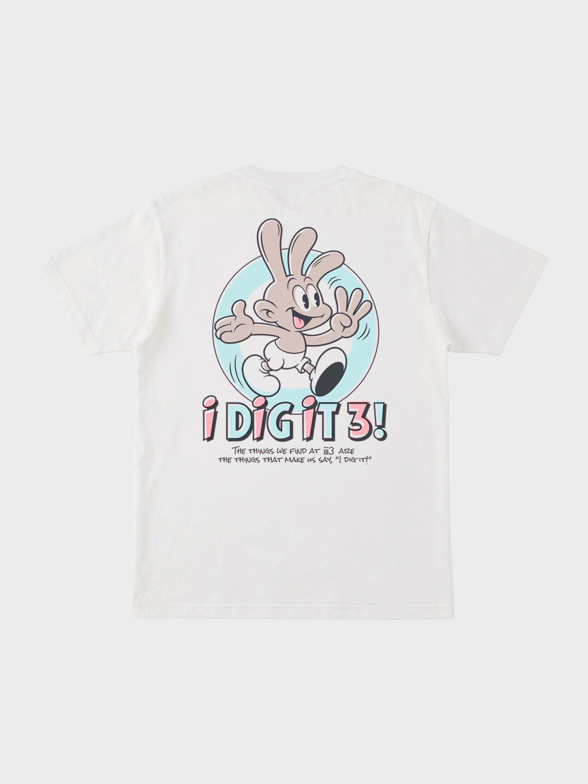 HELS × iii3 / i DiG iT 3! T-SHIRT(16th Anniversary Limited)(WHITE×SKYBLUE×PINK)