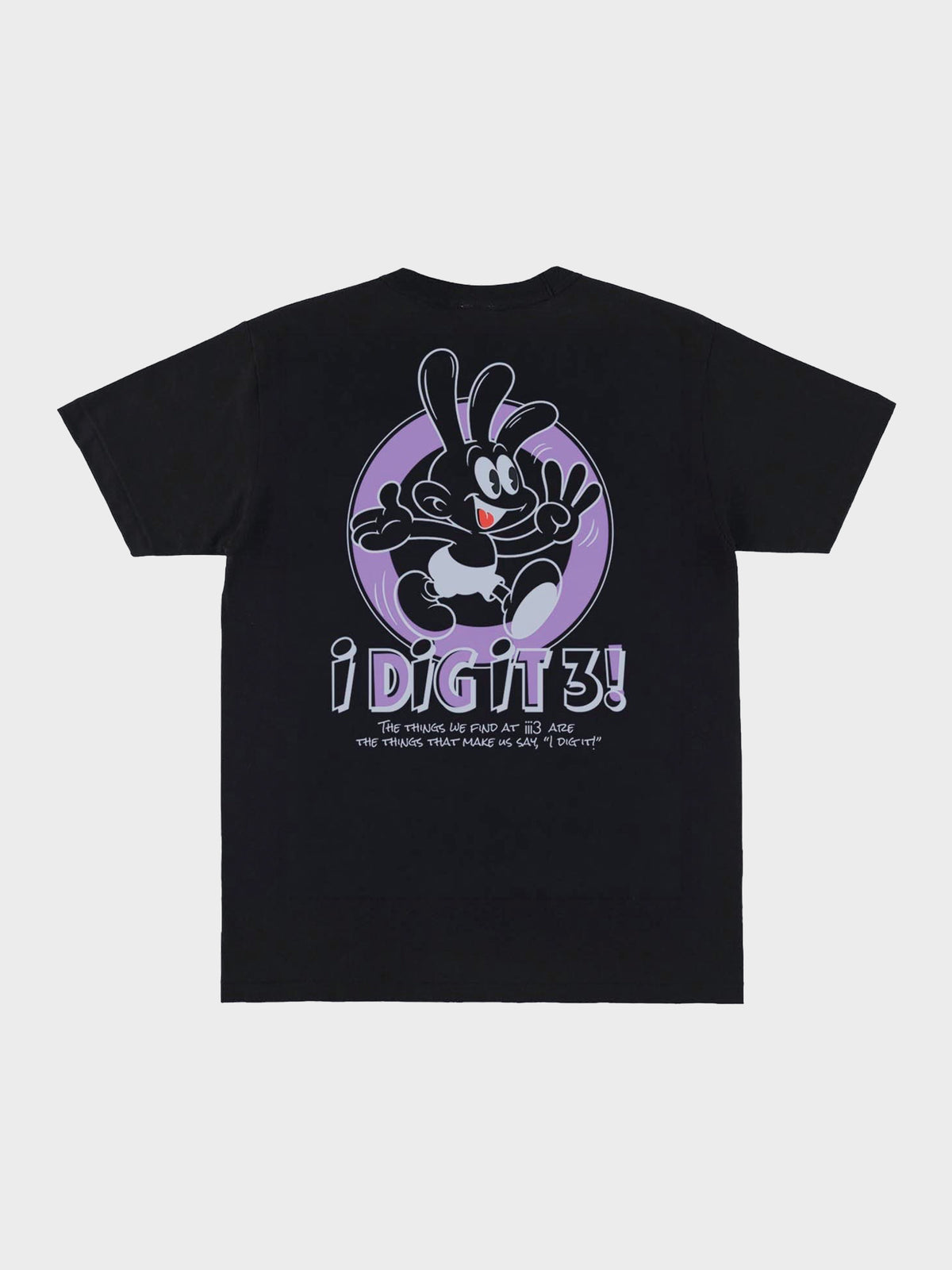 HELS × iii3 / i DiG iT 3! T-SHIRT(16th Anniversary Limited)(BLACK×PURPLE×BLACK)