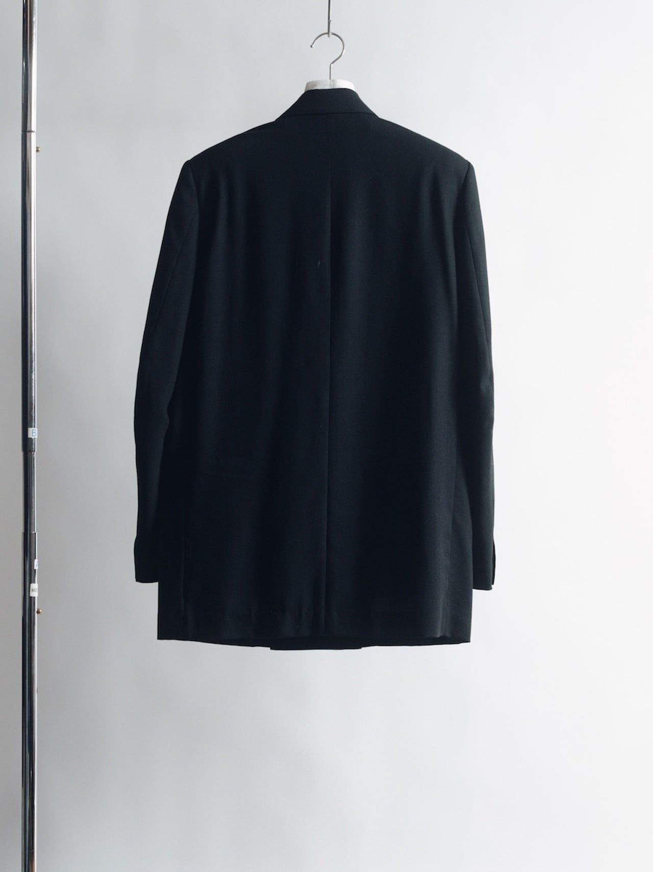SOSHIOTSUKI / INTERLINING POCKET RAYON GABARDINE JACKET (CHARCOAL BLACK)