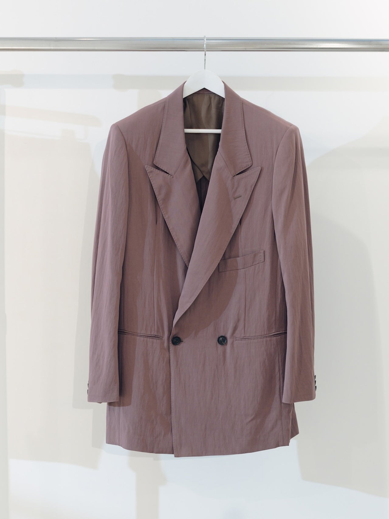 SOSHIOTSUKI / INTERLINING POCKET RAYON GABARDINE JACKET (PURPLE)