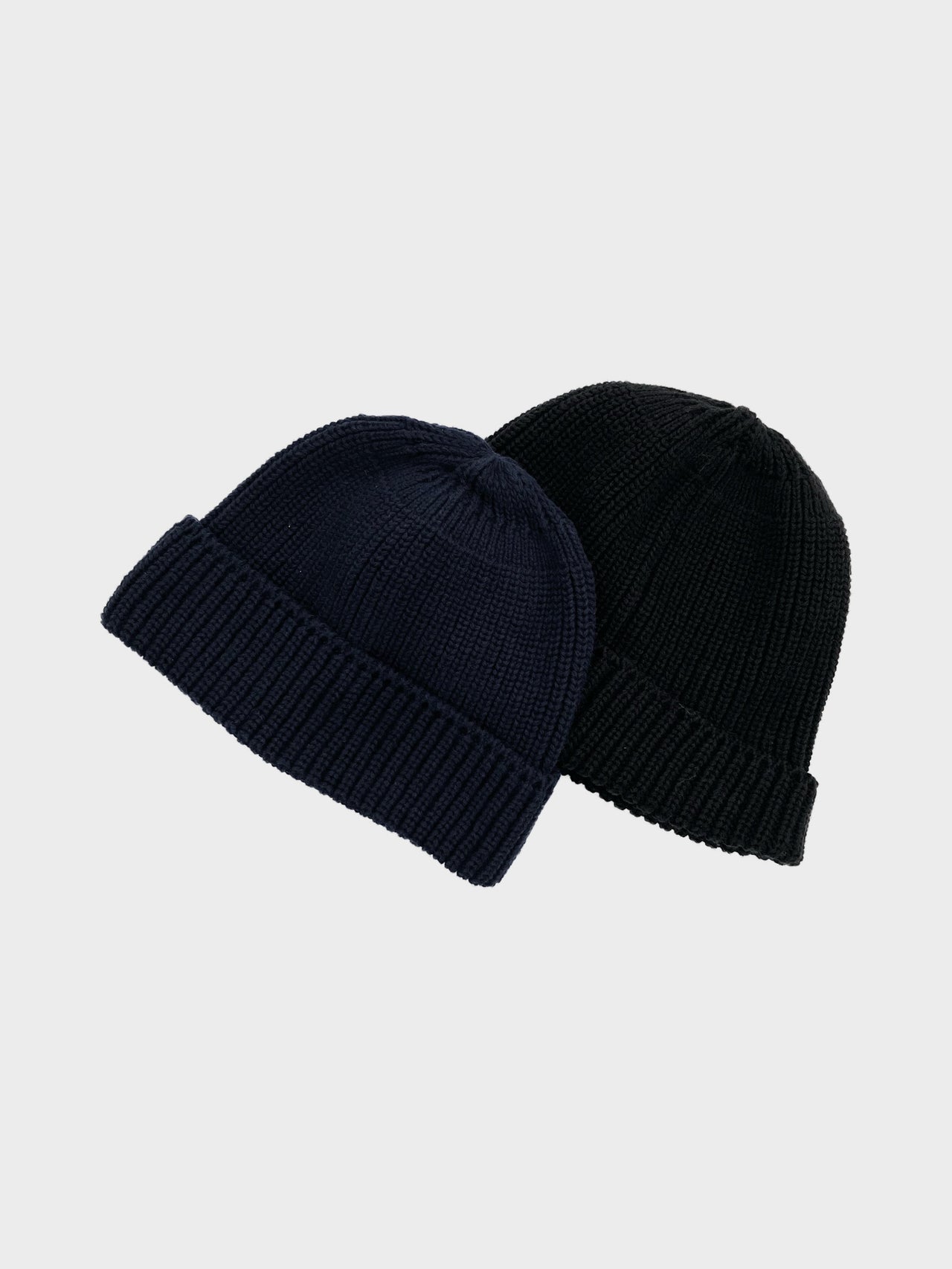 THE DAY / COTTON KNIT CAP (NAVY)