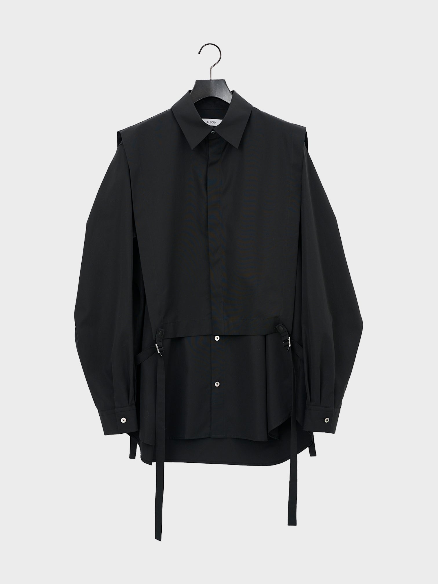 UJOH / LAYERED SHIRT (BLACK)