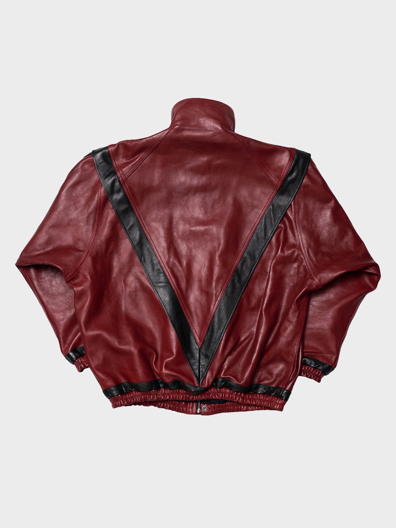 doublet / LEATHER TRACK JACKET (RED)