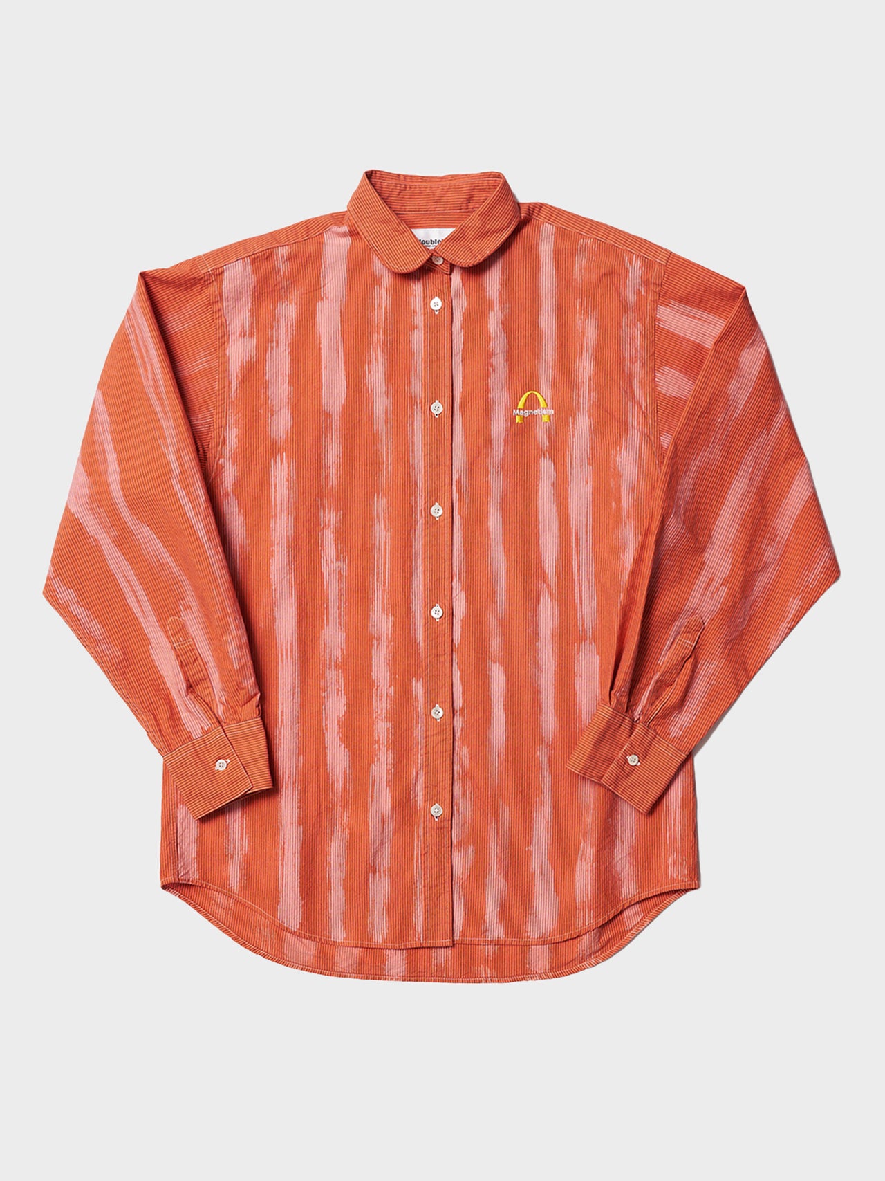 doublet / MAGNETIC STRIPE SHIRT (ORANGE)