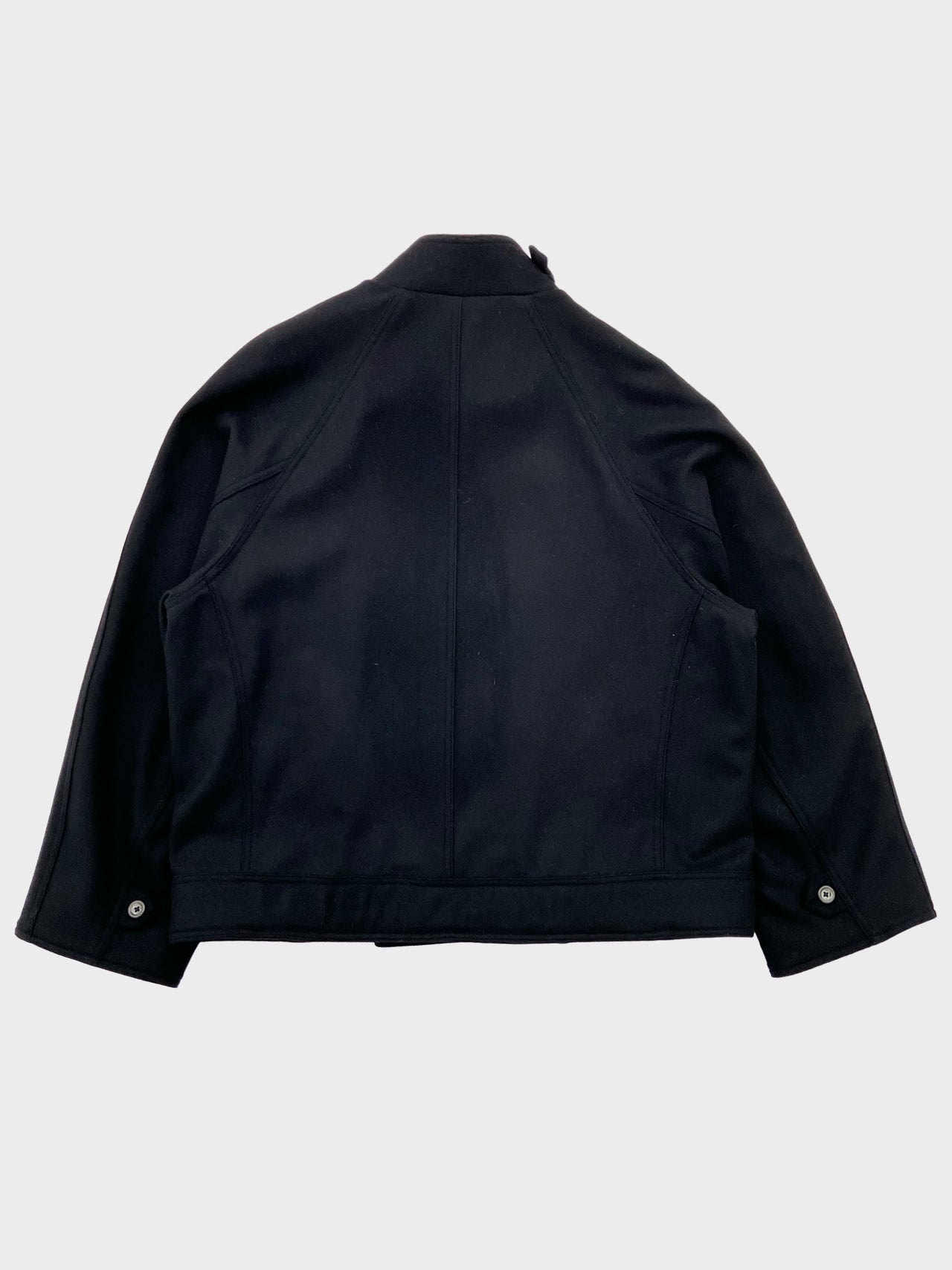 my beautiful landlet / MELTON MOTORCYCLE JACKET (BLACK)