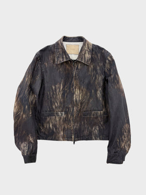TAAKK / MIXTURE DENIM ZIP BLOUSON (FUR)