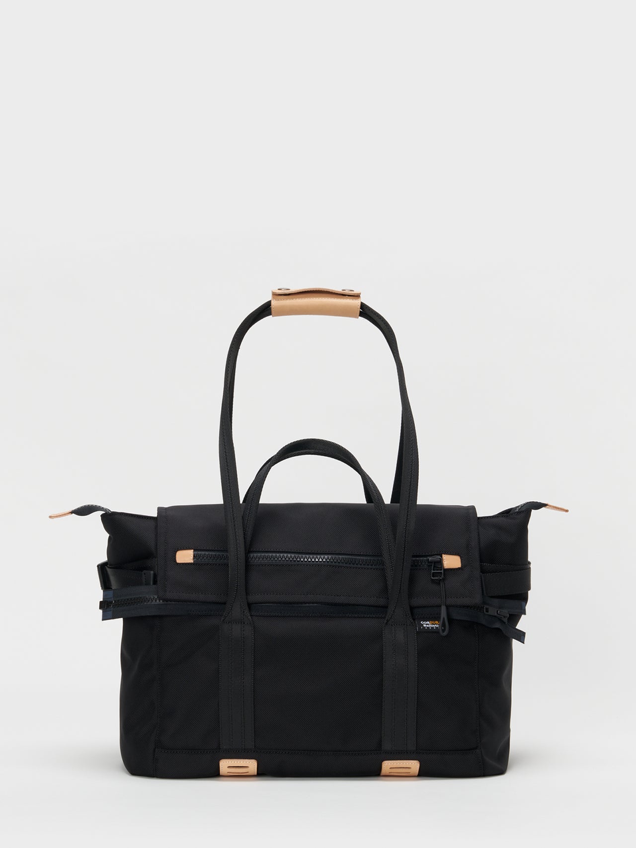 Hender Scheme / module tote bag (BLACK×NATURAL)
