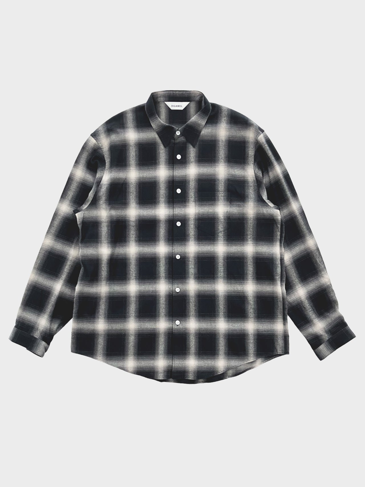 DIGAWEL / Shirt(generic)①Check (BLACK)