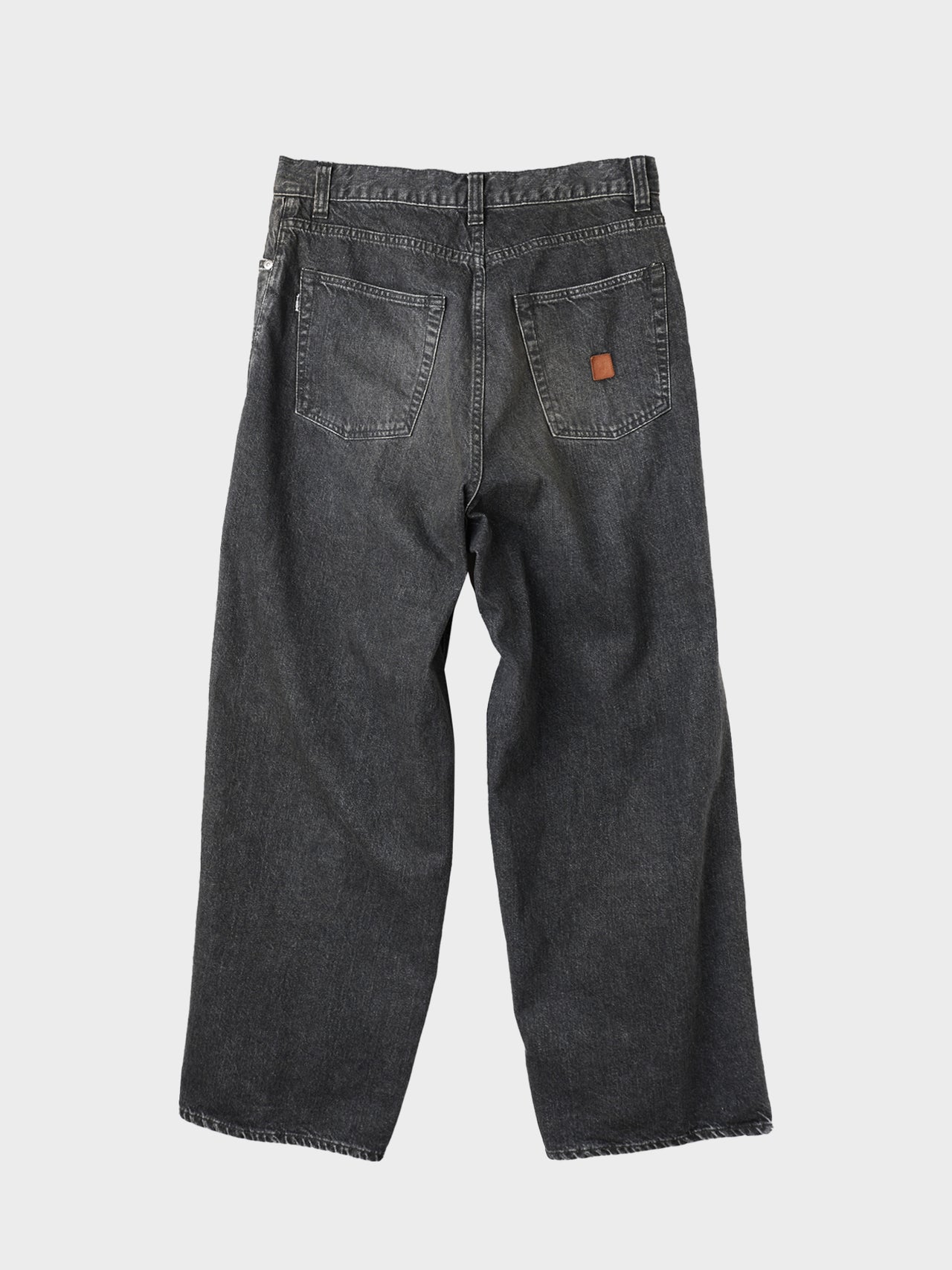 JieDa / OVER RAP DENIM PANTS (BLACK)
