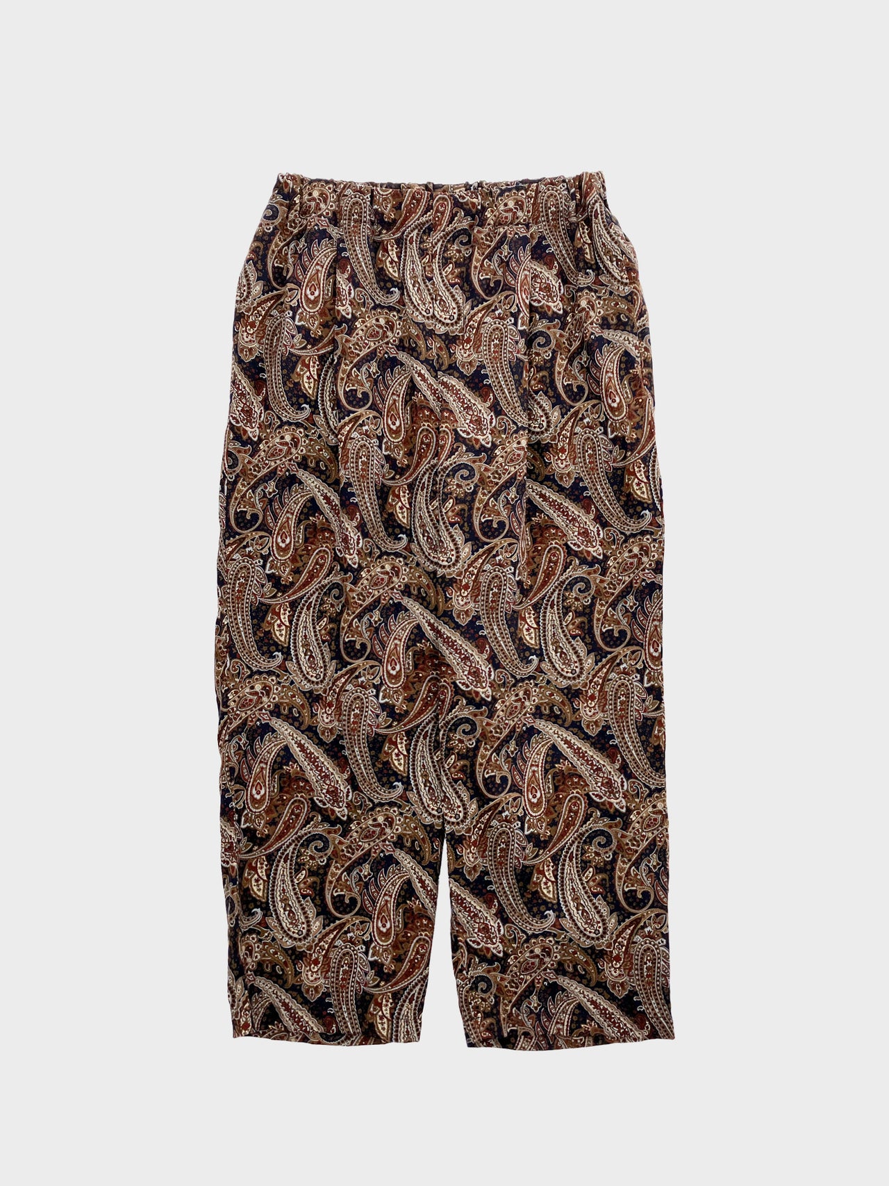 WEWILL / PAISLEY PAJAMA TROUSERS (BROWN)