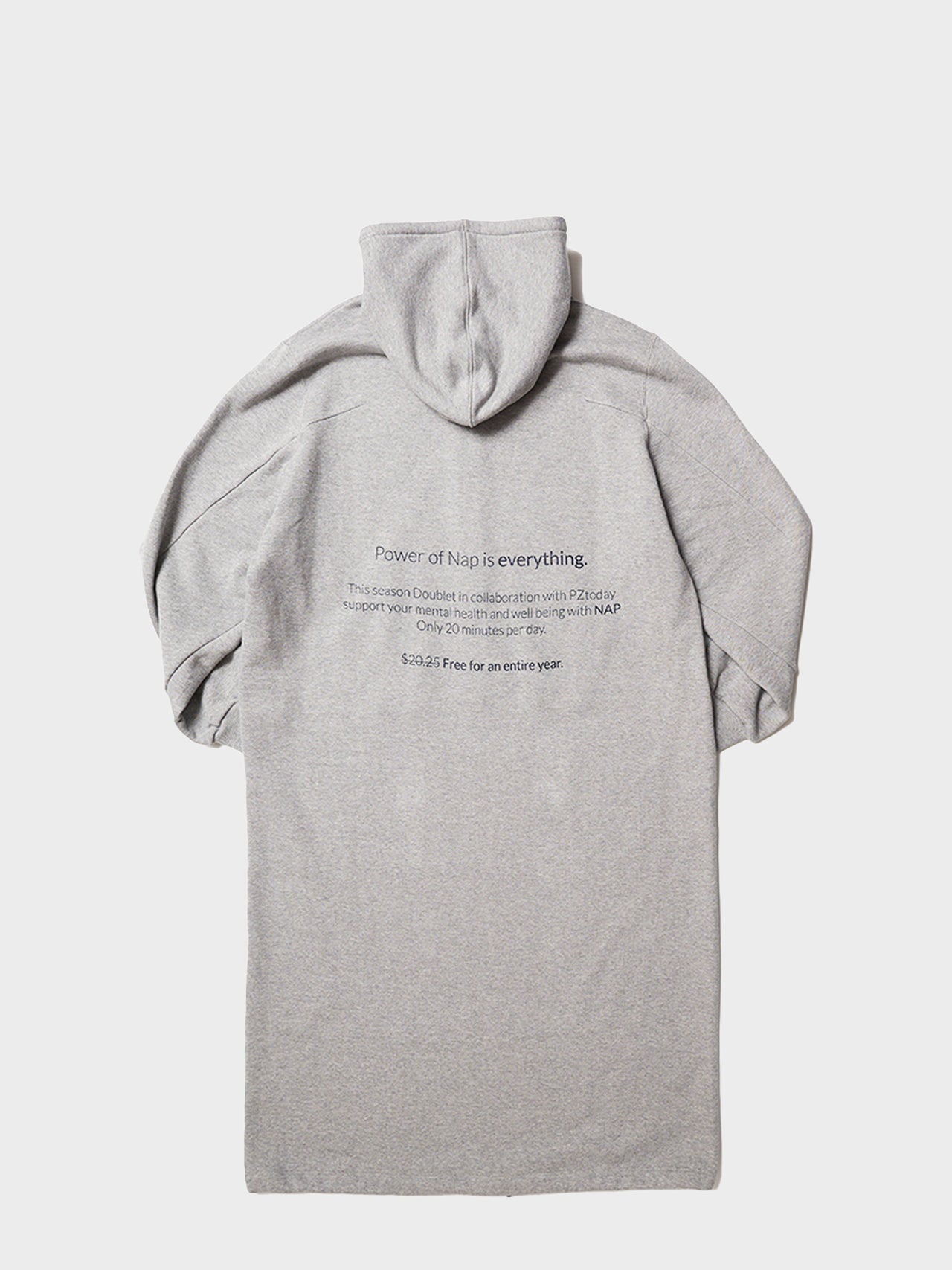 doublet / POWER NAP HOODIE (GRAY)