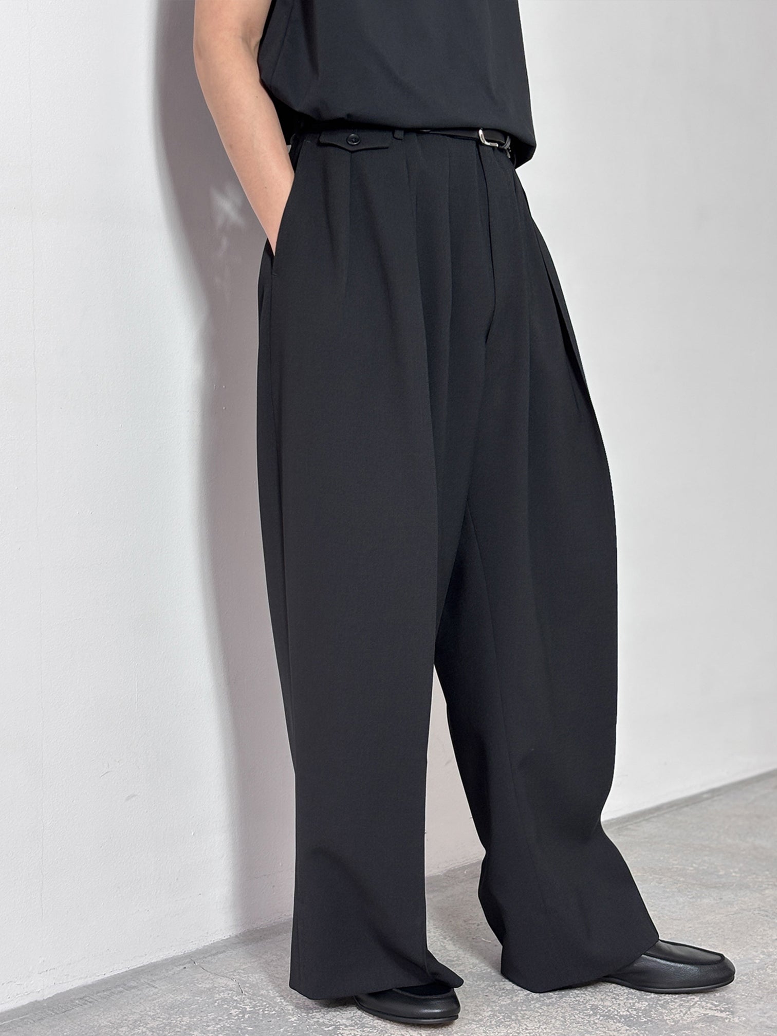 【RAINMAKER】 HAKAMA PANTS / ハカマパンツ ブラック RAINMAKER / HAKAMA TROUSERS (BLACK)