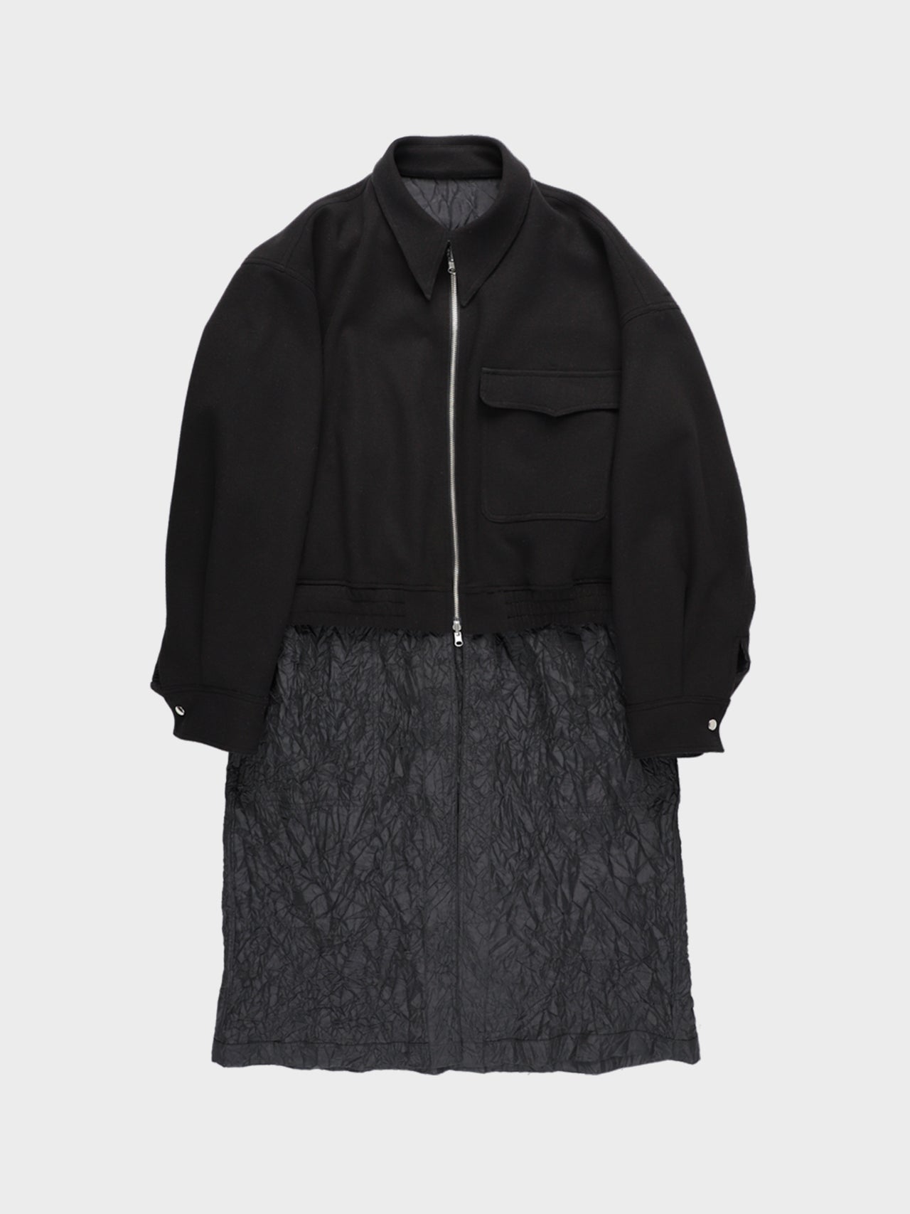 Sulvam / REVERSIBLE COAT (BLACK)
