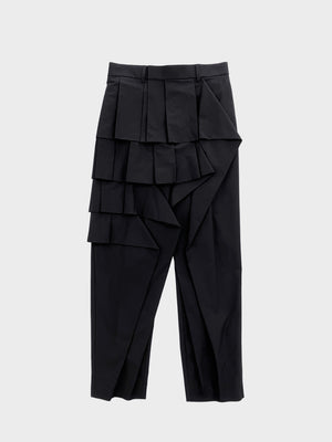 TAAKK / RUFFLE PANTS (BLACK)